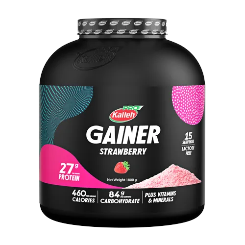 مکمل گینر توت‌ فرنگی 1800 گرم